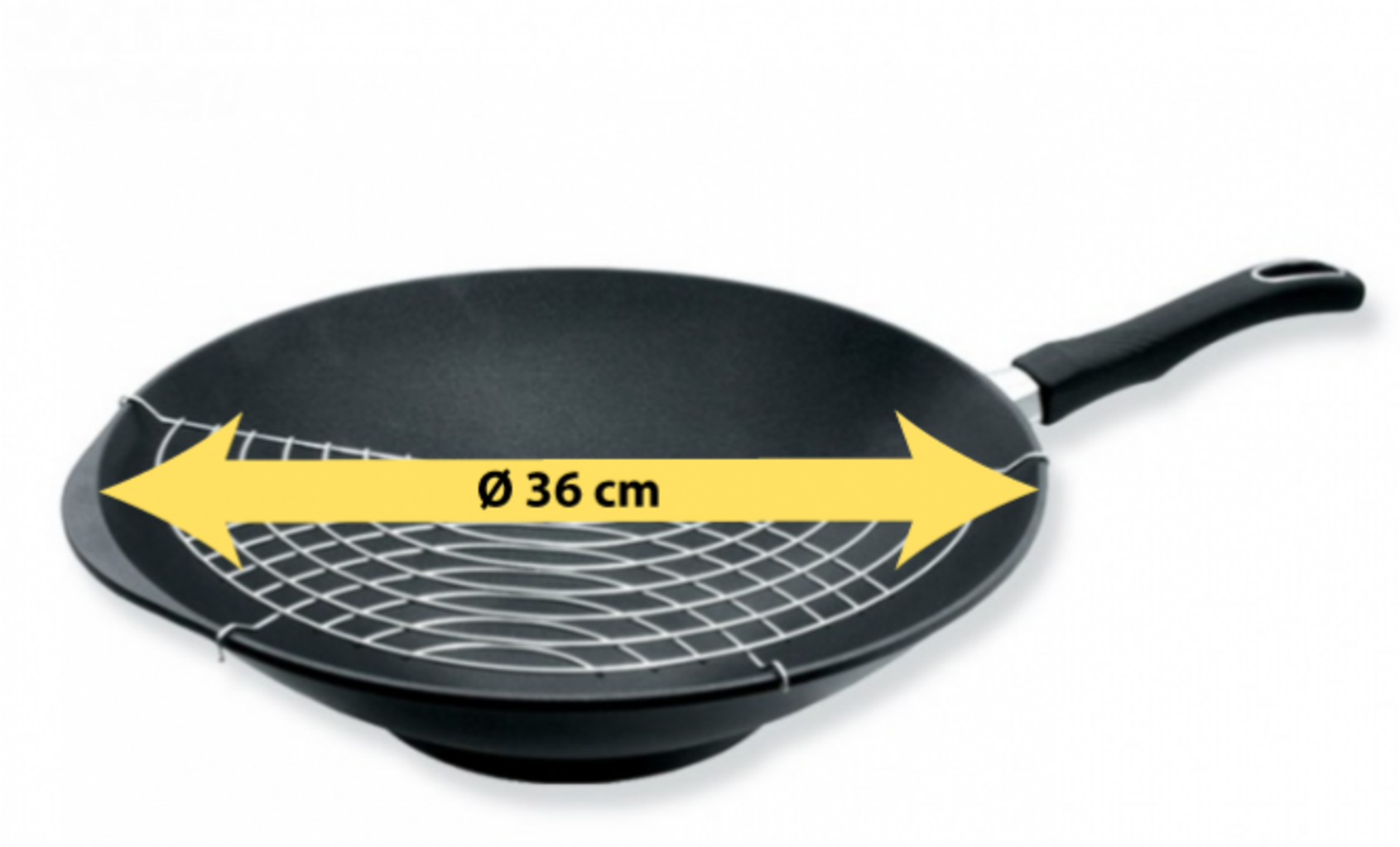 Gastrolux WOK mit Gitter und abnehmbarem Stiel - 1 Stk