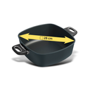 Gastrolux Hochrandpfanne eckig mit Griffen - 10 cm hoch