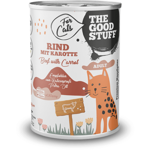 The Goodstuff RIND & KAROTTE Adult Katzen Nassfutter - 400 g