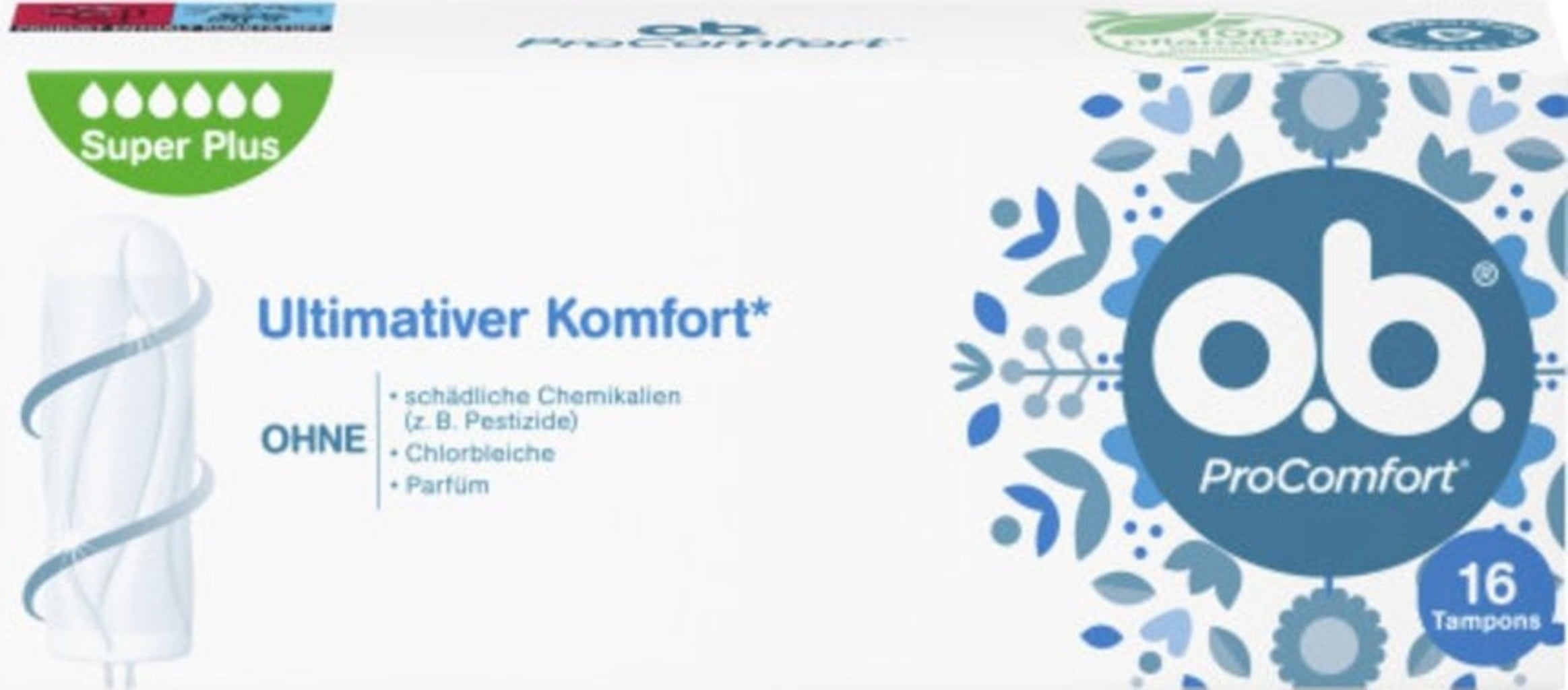 Tampons ProComfort Super Plus, 16 Stk