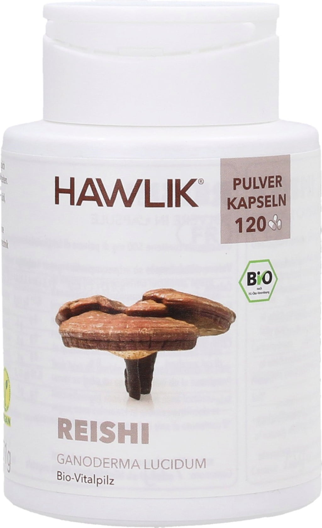 Reishi Pulver Kapseln, Bio, 120 Kapseln