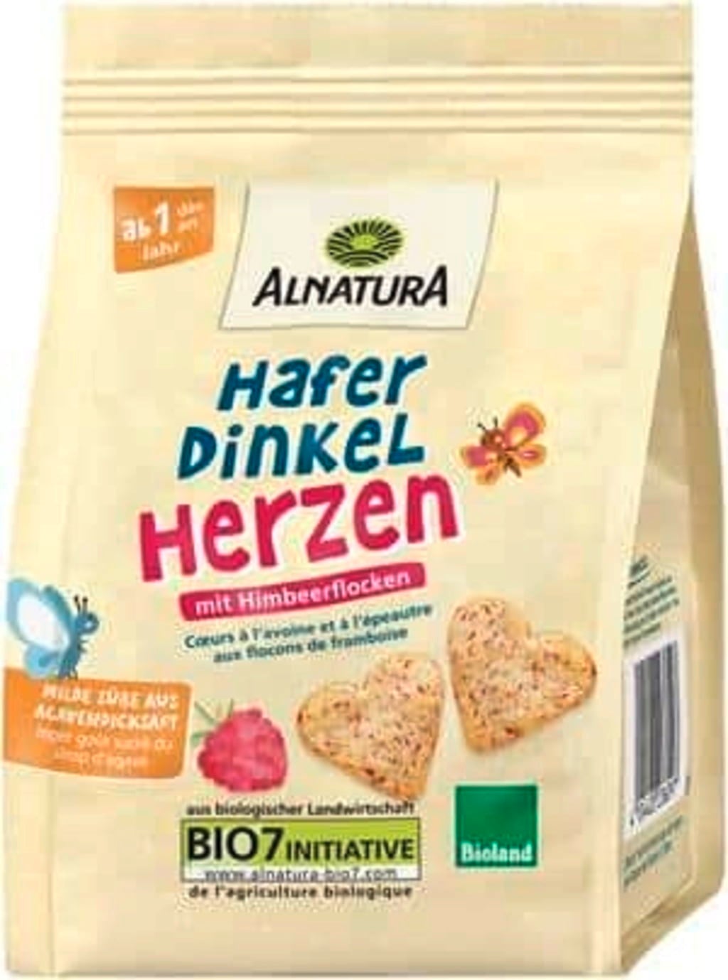 Bio Hafer-Dinkel-Herzen, 125 g