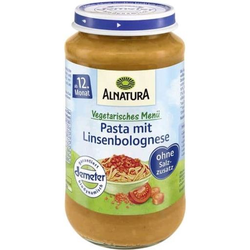Bio Babygläschen Pasta mit Linsenbolognese - 250 g
