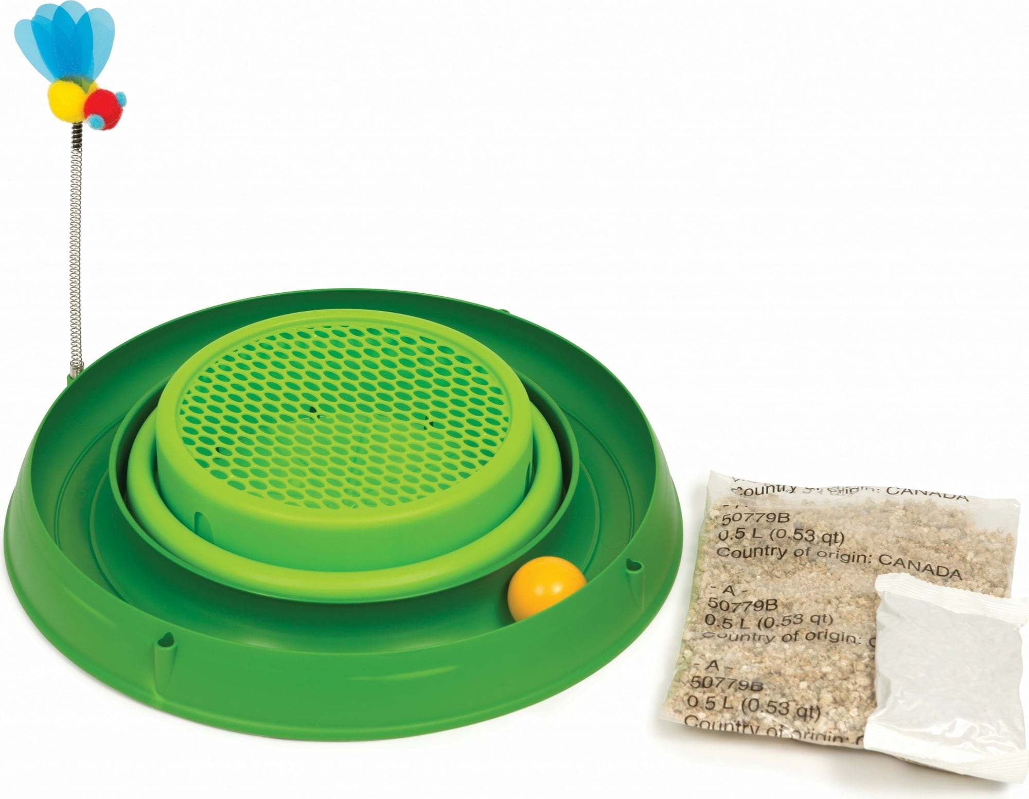 Catit 3in1, mit Gras und Spielzeug grün - 1 Stk