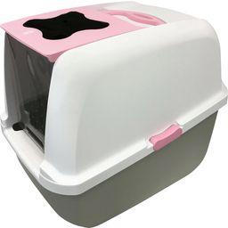 Catit Katzentoilette mit Abdeckung - pink