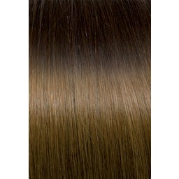 Seiseta Sticker Tape-In Extensions Ombré 40/45cm - 4/14O Kastanienbraun/hellgoldenes Kupferblond