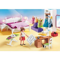 70208 - Dollhouse - Schlafzimmer mit Nähecke - 1 Stk