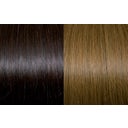 Keratin Fusion Extensions Classic 60/65cm - 4/14M Kastanienbraun/Hellgoldenes Kupferblond gesträhnt