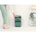 Brabantia Sort & Go - Stapelbarer Mülleimer - Fir Green