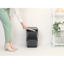 Brabantia Sort & Go - Stapelbarer Mülleimer - Grey