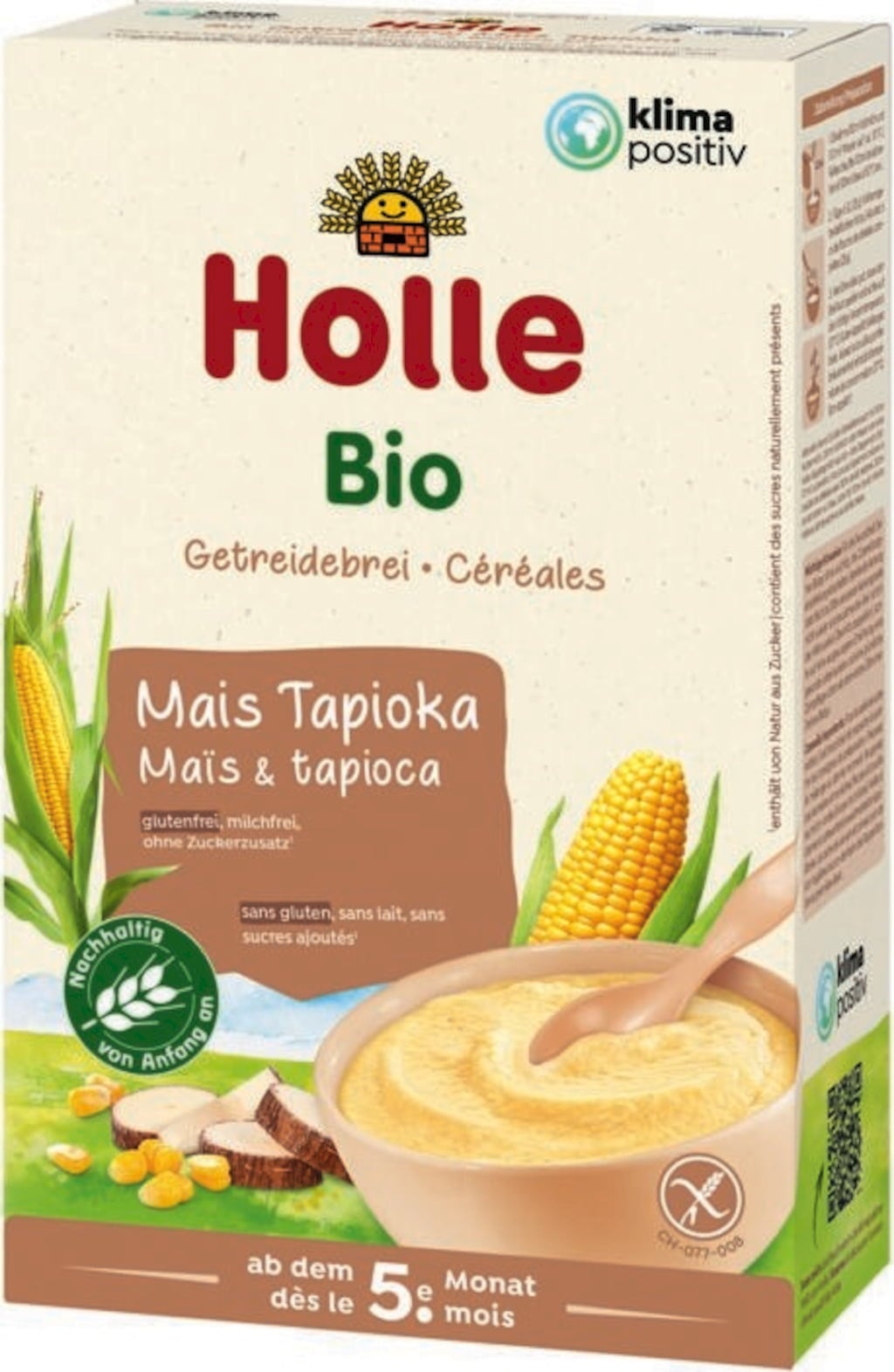 Holle Bio Babybrei Mais Tapioka