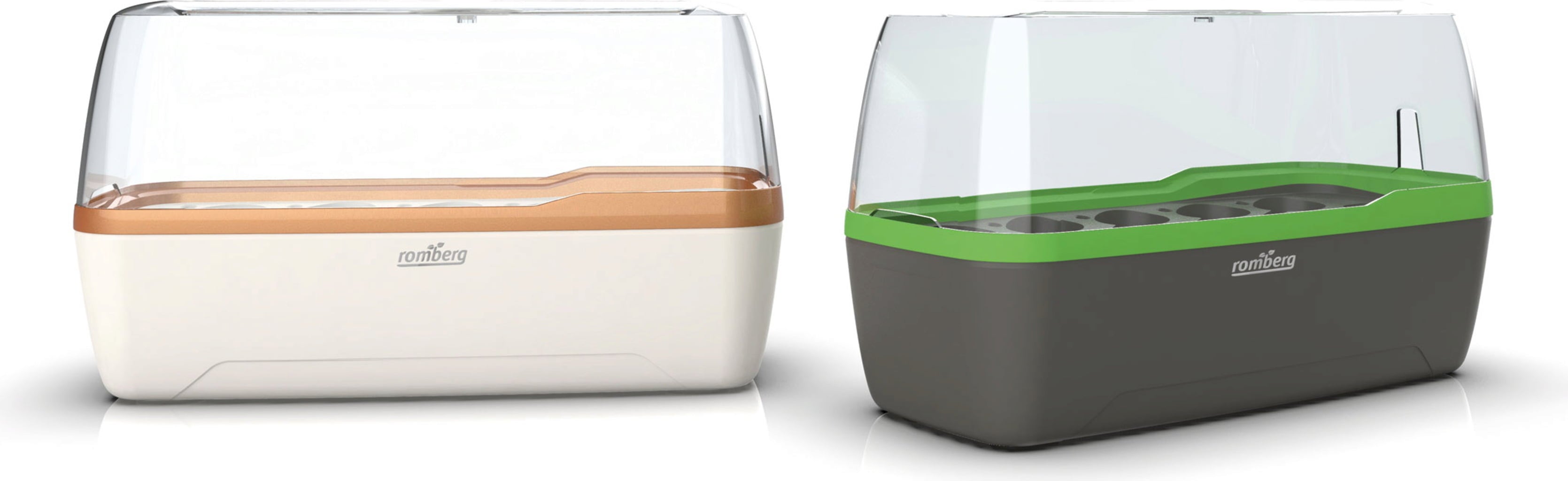 Gewächshaus & Pflanzkasten L - BoQube in Creme-Kupfergold - Creme-Kupfergold