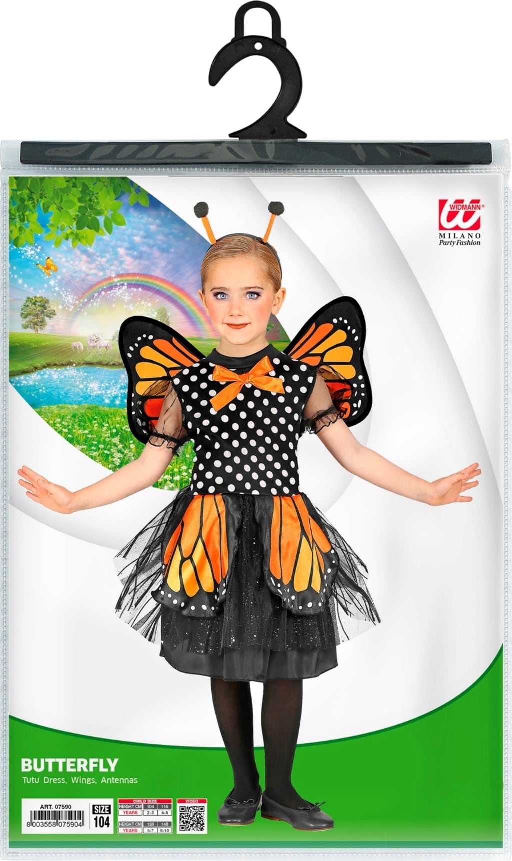 Widmann Kinderkostüm Schmetterling