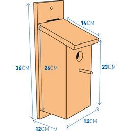 Duvoplus Nest-Kiste Für Meisen Bausatz Braun - 1 Stk