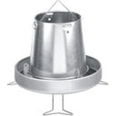 Galvanisierter Hühnerfutternapf mit Füßen - 5 kg