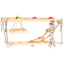 Duvoplus Holzhängebrücke mit Schaukel - 1 Stk