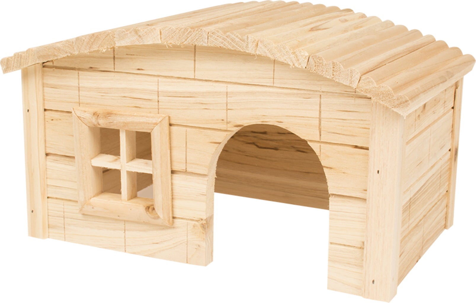 Duvoplus Holzlodge mit gewöltem Dach