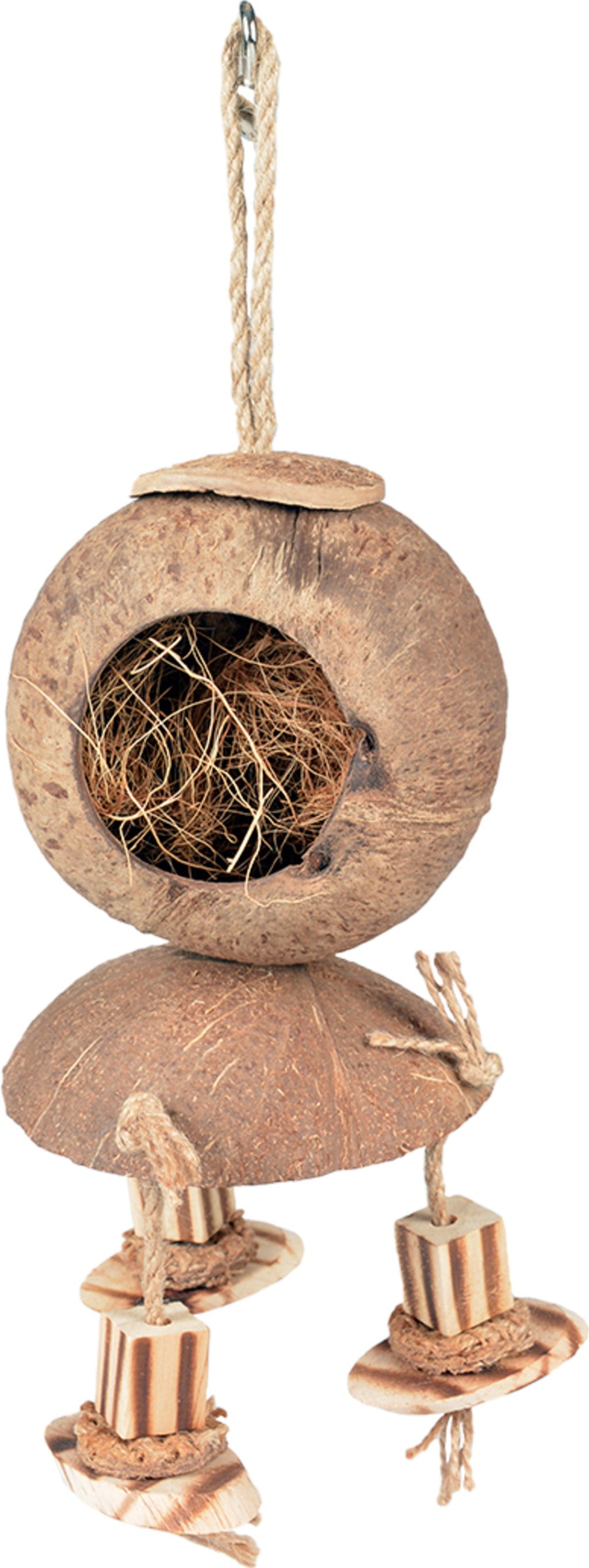 Duvoplus Coconut Jungle Haus mit Holzklötzen
