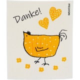 Owoschfetzn Schwammtuch "Henne Berta - Danke"