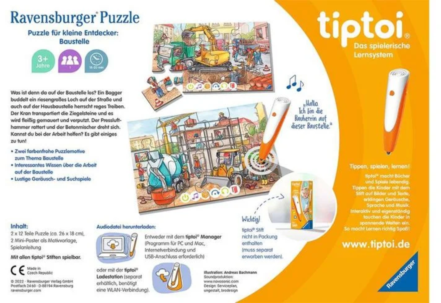 tiptoi - Puzzle für kleine Entdecker - Baustelle