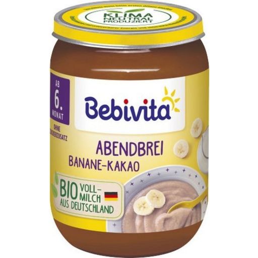 Bebivita Bio Babygläschen Abendbrei Banane Kakao - Banane-Kakao