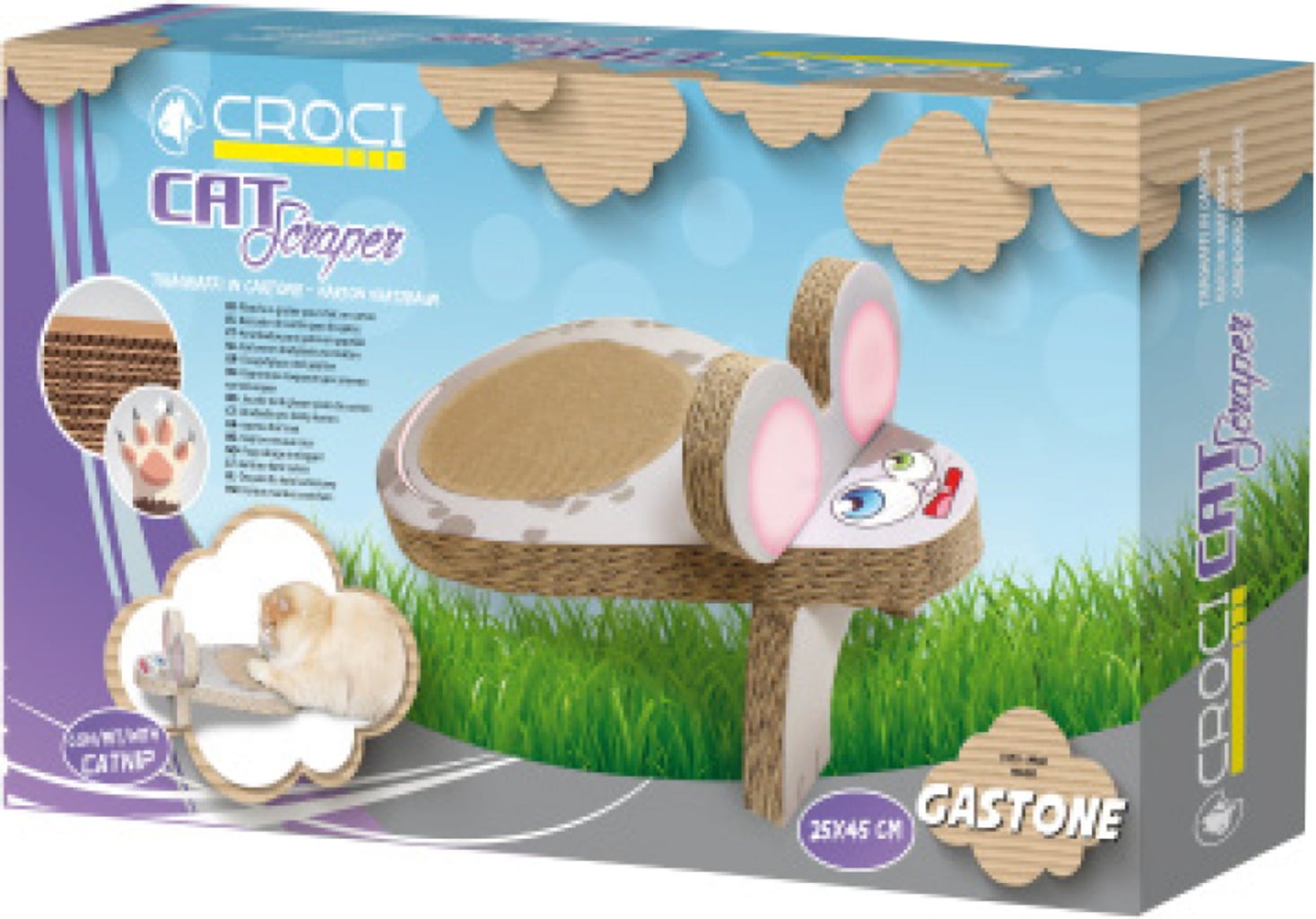 Croci Kratzpappe Maus 25x45x20cm - 1 Stk