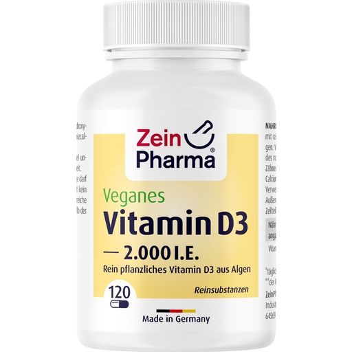ZeinPharma® Veganes Vitamin D3 2000 IE - 120 Kapseln