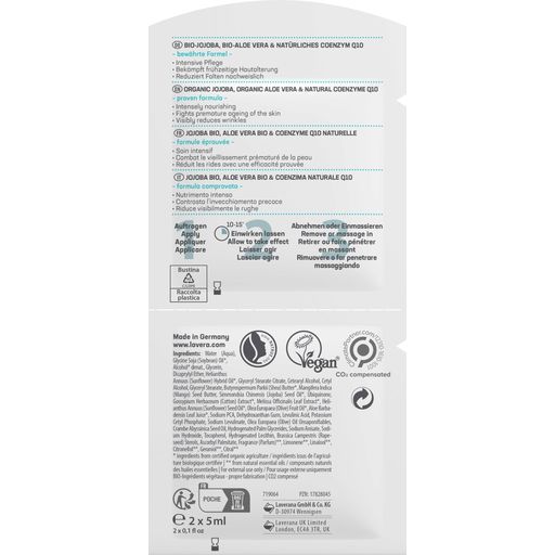 Lavera Basis Sensitiv Anti-Falten Maske Q10 - 10 ml
