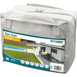 Windhager Sonnensegel SunSail CANNES Quadrat 3x3m - cream-grau