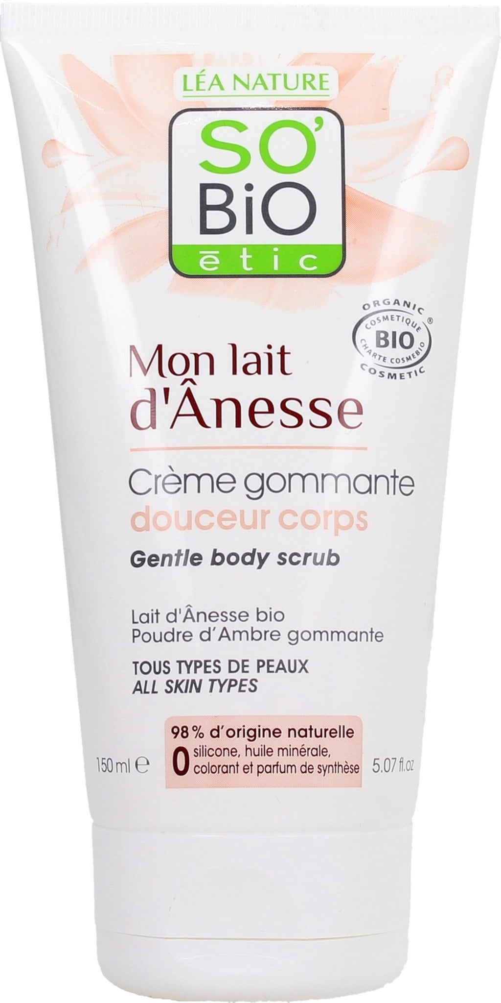 SO'Bio étic Eselsmilch Körperpeeling