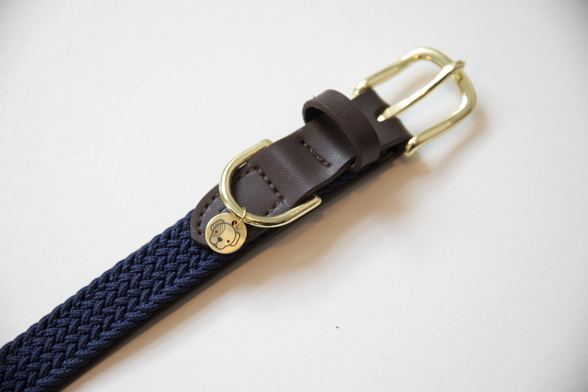 Kentucky Dogwear Geflochtenes Nylon-Hundehalsband navy