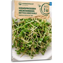 Bio Keimsprossen/Microgreens - Rettich "Mino Early"