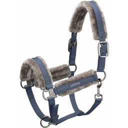 Halfter DOUBLEPIN SPARKLE Faux Fur, doveblue