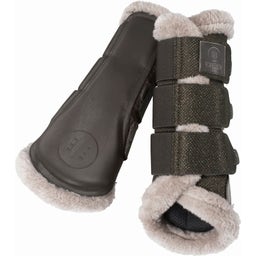 Gamaschen GLITTER MESH Faux Fur, darkolive