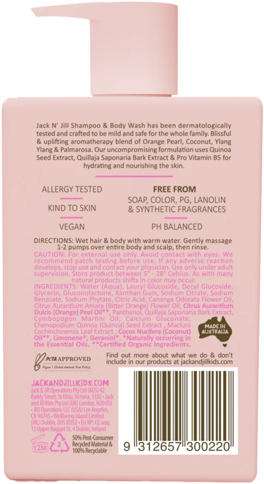 JACK N'JILL Shampoo & Waschlotion - 300 ml
