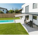 Windhager Sonnensegel SunSail CANNES Quadrat 4x4m - cream-grau