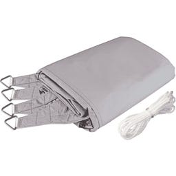 Windhager Sonnensegel SunSail CANNES Quadrat 4x4m - cream-grau