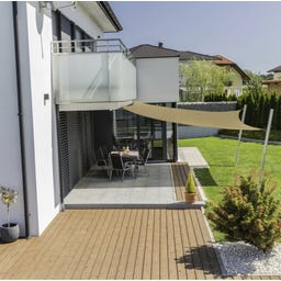 Windhager Sonnensegel CAPRI Quadrat 5x5m - schilf