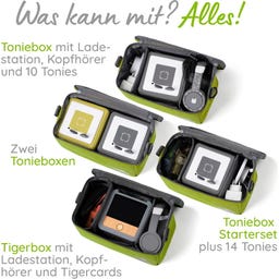 fantifant Musikbox-Taschen für Toniebox - mambagrün