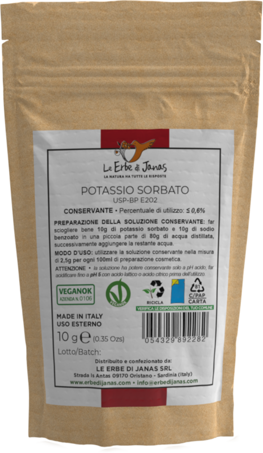 Kaliumsorbat (Potassium Sorbate), 10 g