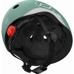 Scoot and Ride Helm Reflective XXS  - reflective forest