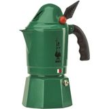 Bialetti Moka Alpina "3 Tassen" grün