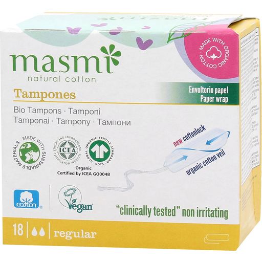 masmi Bio Tampons - Regular 18 Stück