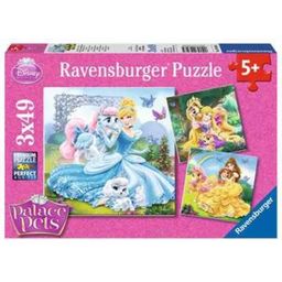 Ravensburger Puzzle - Palace Pets, 3 x 49 Teile