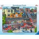Puzzle - Feuerwehreinsatz an den Bahngleisen, 48 Teile