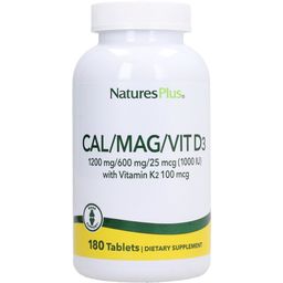 NaturesPlus® Cal/Mag/Vit. D3 mit Vitamin K2 - 180 Tabletten