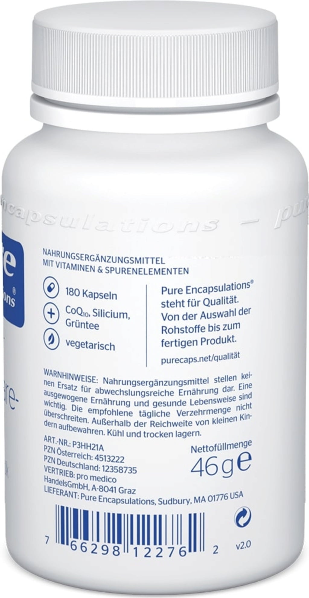Pure Encapsulations Haut-Haare-Nägel - 180 Kapseln