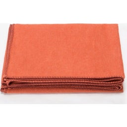 David Fussenegger Decke SYLT uni mit Zierstich - terracotta