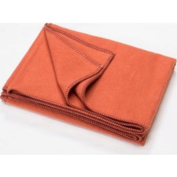 David Fussenegger Decke SYLT uni mit Zierstich - terracotta