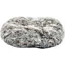 Bett Oval Poilu Bicolor schwarz, 55 x 45 cm